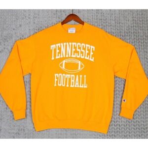 Champion‎ Tennessee Football Sweatshirt Mens Large Orange Crewneck Pullover